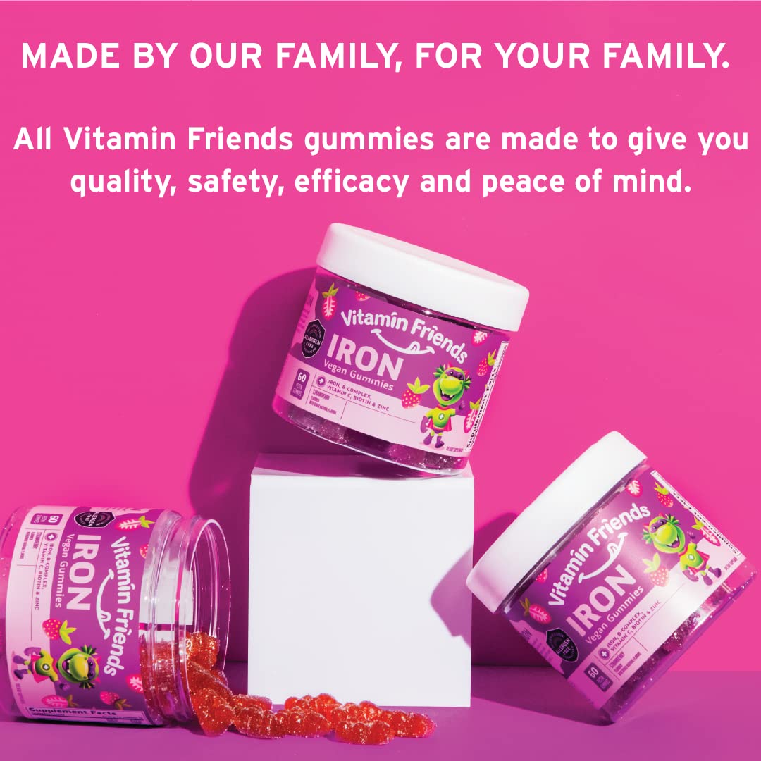 Foto 6 pulgar | Gominolas De Hierro Vitamin Friends, Veganas, Suministro Para 60 Días Para Niños - Venta Internacional.