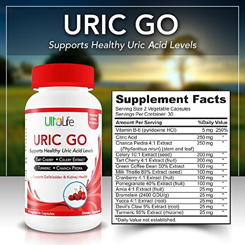 Foto 4 pulgar | Suplemento De Apoyo Para La Limpieza Con Ácido Úrico #1 Uric Go Ultalife - Venta Internacional.