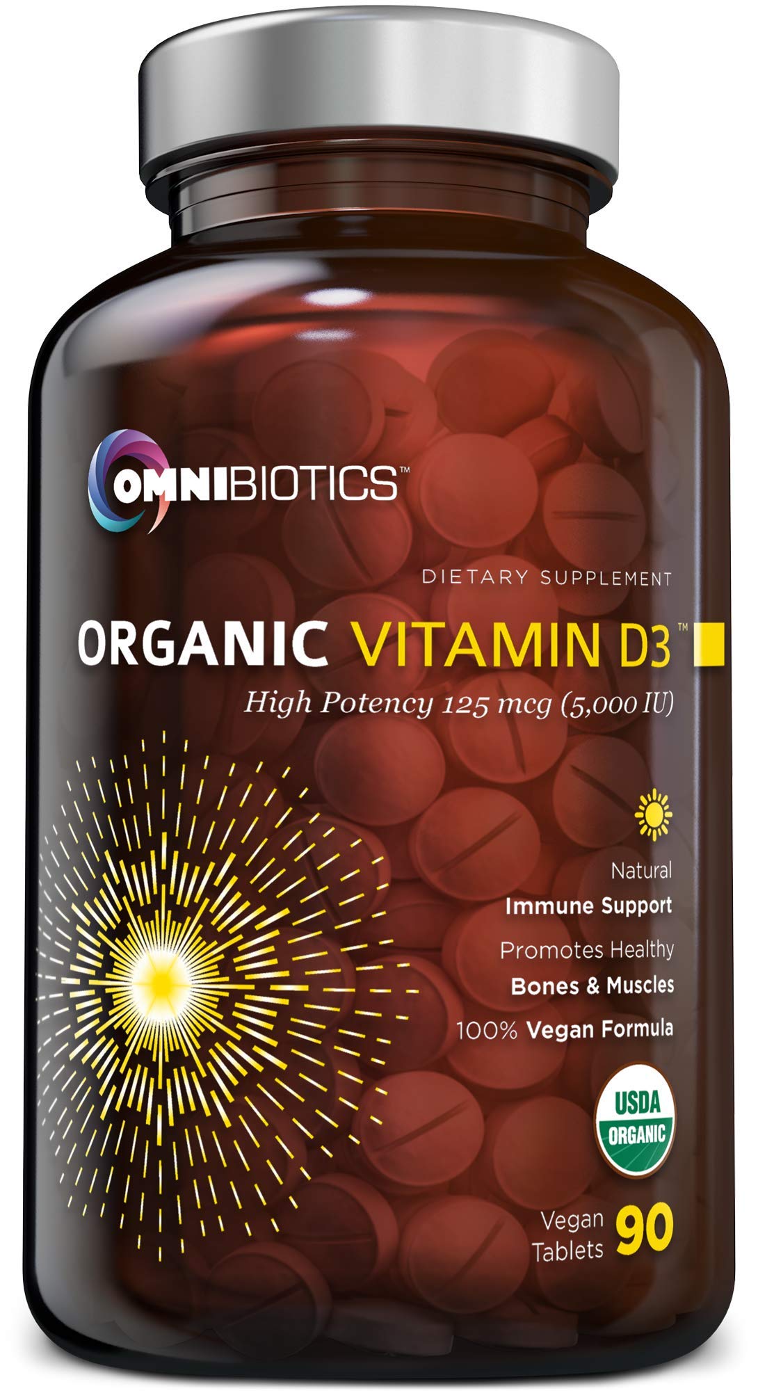 Foto 7 pulgar | Suplemento Omnibiotics De Vitamina D3 Orgánica 5000 Ui Vegano - Venta Internacional.