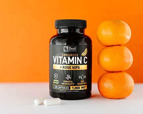 Foto 6 | Suplemento Zeal Naturals De Vitamina C 1000 Mg Con Rosa Mosqueta 120 Ca - Venta Internacional.