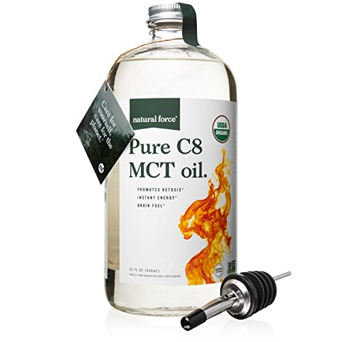 Foto 2 pulgar | Aceite Mct Natural Force Organic Pure C8 946 Ml Keto Paleo Vegan - Venta Internacional.