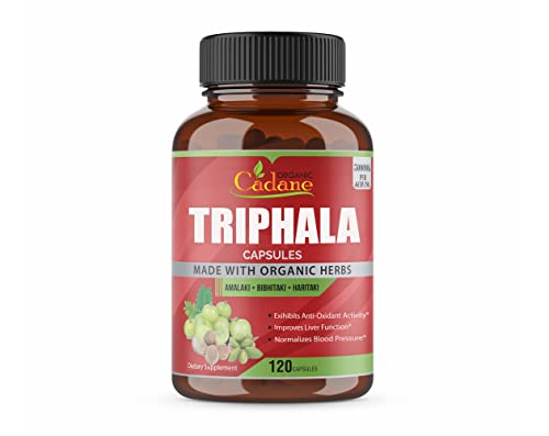 Foto 2 pulgar | Suplementos Orgánicos De Cadane Triphala, Cápsulas, 3000 Mg, 120 Cápsulas - Venta Internacional.