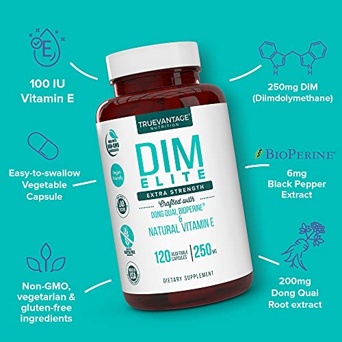 Foto 3 pulgar | Suplemento Truevantage Nutrition Dim 250 Mg Con Dong Quai Y Vi - Venta Internacional.