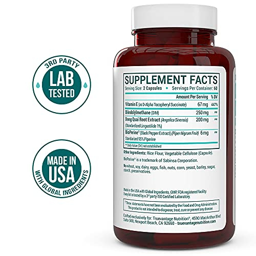 Foto 4 pulgar | Suplemento Truevantage Nutrition Dim 250 Mg Con Dong Quai Y Vi - Venta Internacional.