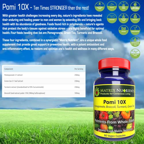 Foto 6 pulgar | Suplemento Matrix Nutrients Pomi 10x 60 Cápsulas Veganas - Venta Internacional.