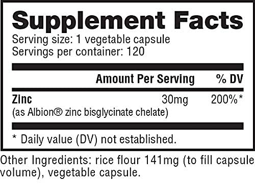 Foto 3 pulgar | Suplemento Mineral De Quelato De Zinc Nutrabio, 30 Mg, 120 Porciones - Venta Internacional.