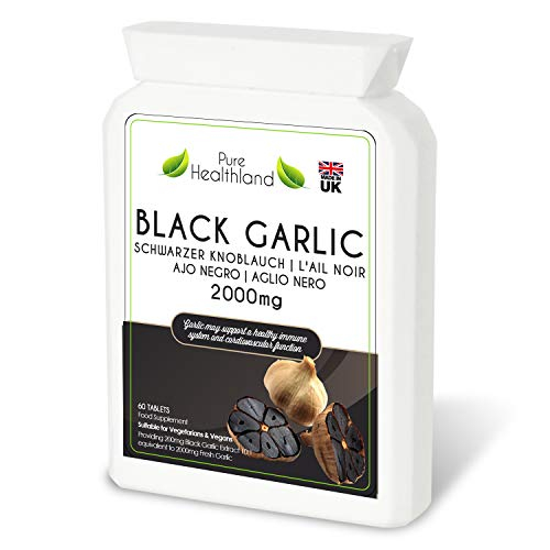 Foto 2 pulgar | Píldoras De Suplemento Pure Healthland Black Garlic 2000 Mg 1 Botella - Venta Internacional.