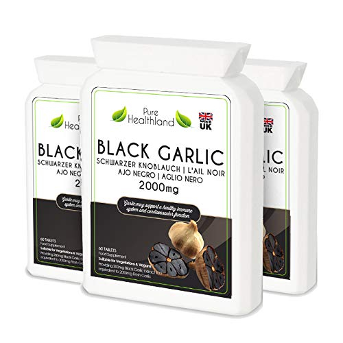 Foto 6 pulgar | Píldoras De Suplemento Pure Healthland Black Garlic 2000 Mg 1 Botella - Venta Internacional.
