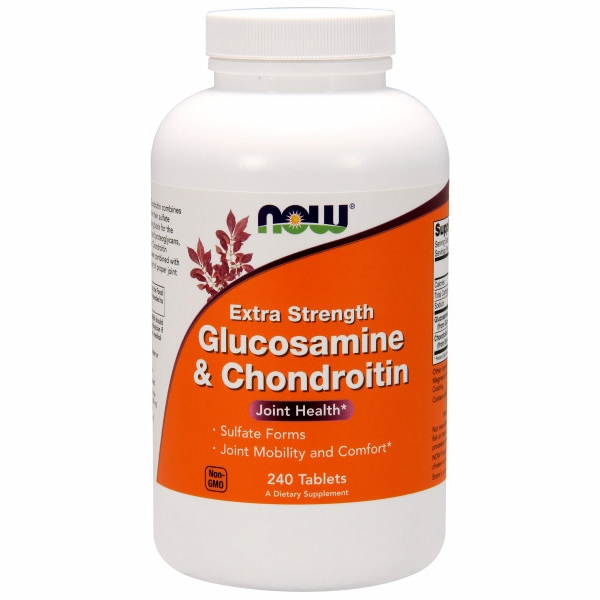 Foto 2 pulgar | Supplement Now Foods Glucosamina Y Condroitina 240 Comprimidos - Venta Internacional.