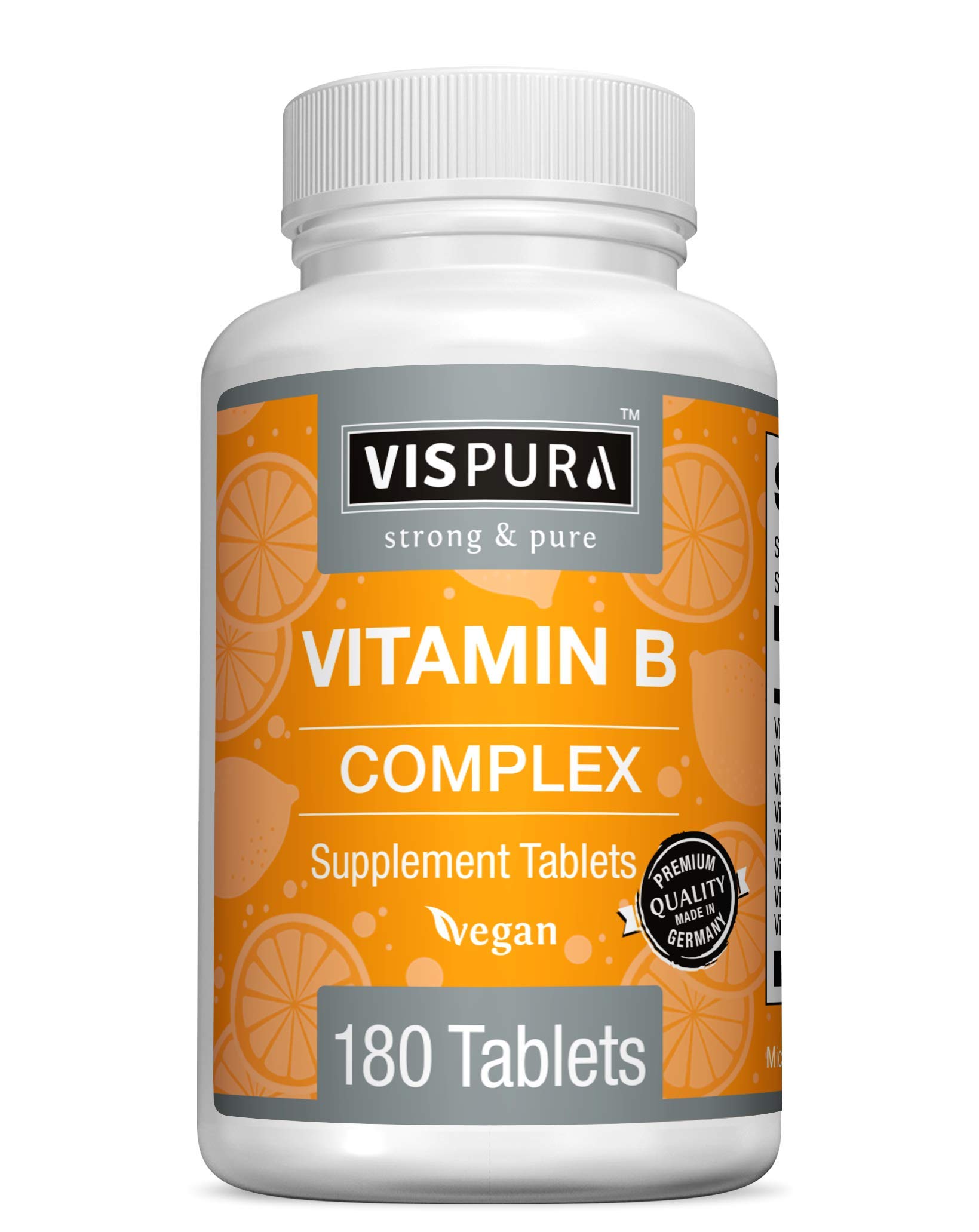 Foto 2 pulgar | Suplemento De Complejo De Vitamina B Vispura 180 Tabletas Veganas - Venta Internacional.