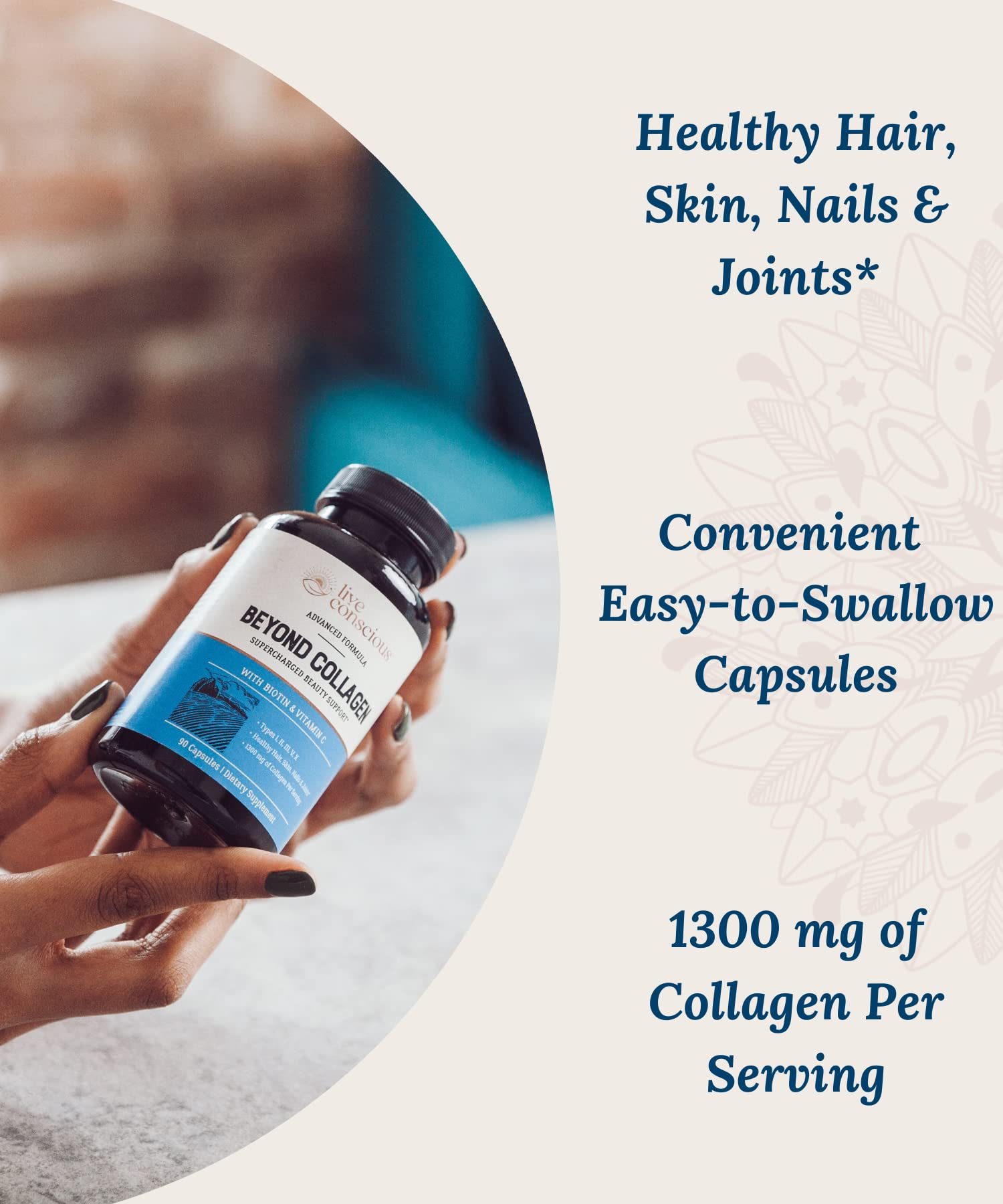 Foto 4 pulgar | Cápsulas De Colágeno Live Conscious Beyond Collagen 90 Cápsulas - Venta Internacional.