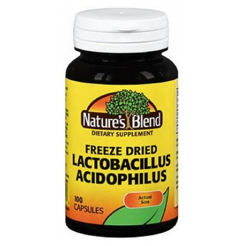 Foto 2 pulgar | Suplemento Nature's Blend Acidophilus Lactobacillin 100 Capl - Venta Internacional.