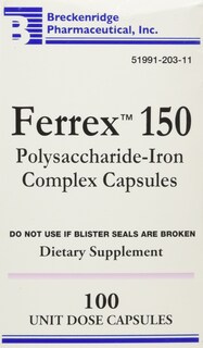 Foto 1 | Suplemento Ferrex-150 Cápsulas 10x10 Unidades - Venta Internacional.