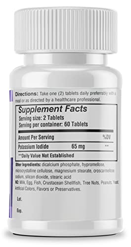 Foto 3 pulgar | Suplemento Safrel De Yoduro De Potasio 65 Mg 60 Comprimidos - Venta Internacional.