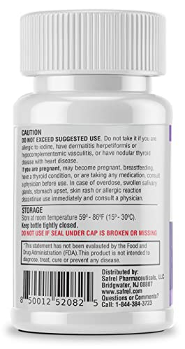 Foto 4 pulgar | Suplemento Safrel De Yoduro De Potasio 65 Mg 60 Comprimidos - Venta Internacional.