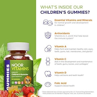 Foto 4 | Multivitamínico En Gomitas Noorvitamins Kids Formula, 90 Unidades - Venta Internacional.