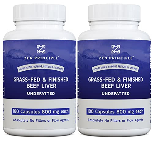Suplemento Zen Principle Beef Liver 360 Cápsulas (180/botella) - Venta Internacional.