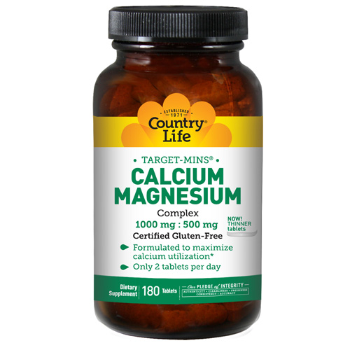 Foto 2 pulgar | Suplemento Country Life Calcium Magnesium 180 Tabletas-Venta Internacional