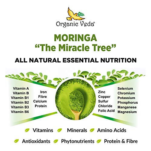 Foto 7 pulgar | Suplemento Orgánico Veda Moringa En Cápsulas, 120 Unidades - Venta Internacional.