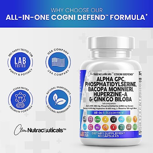 Foto 8 pulgar | Suplemento De Colina Alpha Gpc De Clean Nutraceuticals, 300 Mg - Venta Internacional.