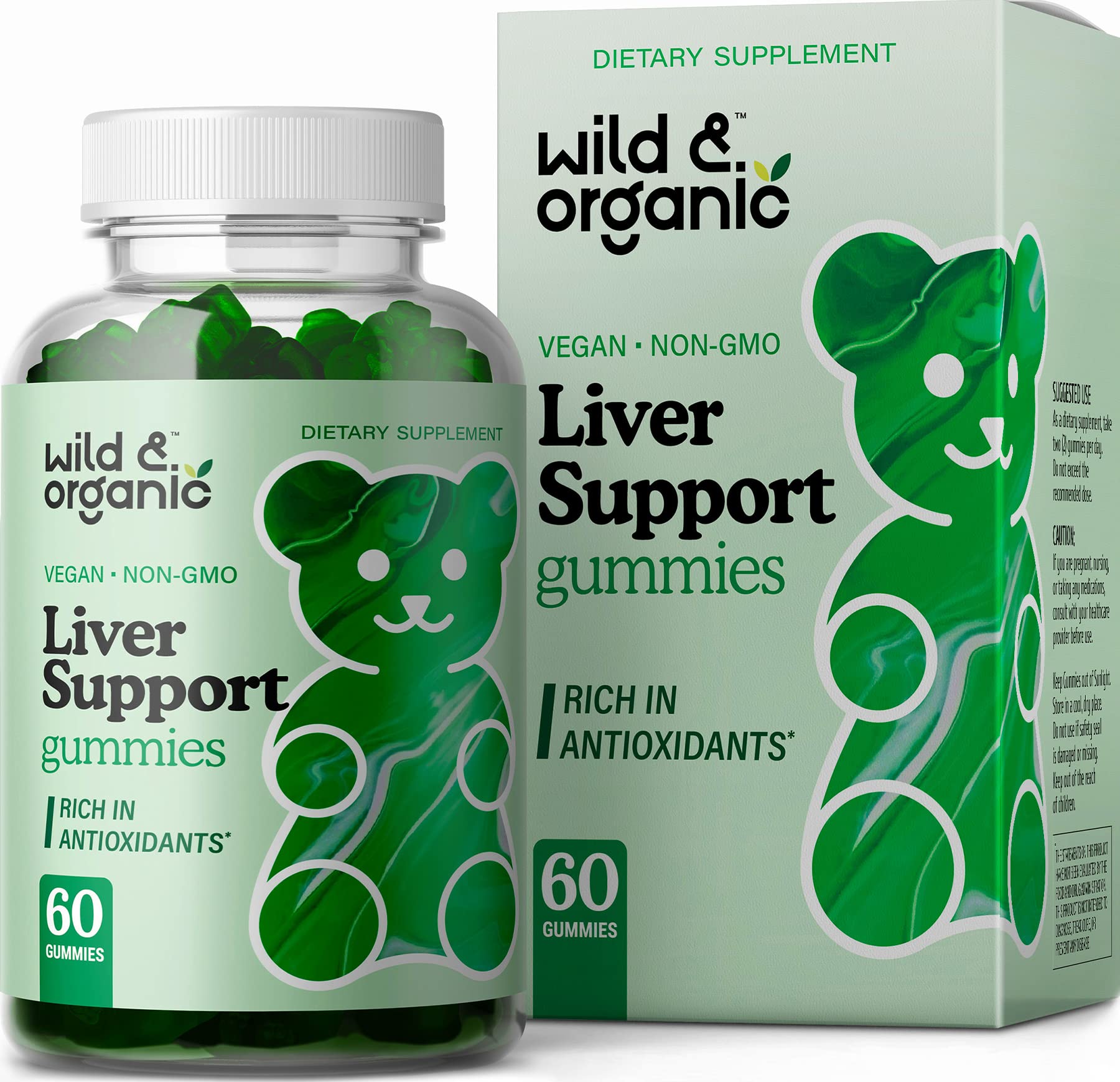 Foto 2 pulgar | Gominolas Liver Support Wild & Organic Para Limpiar El Hígado, Desintoxicante - Venta Internacional.