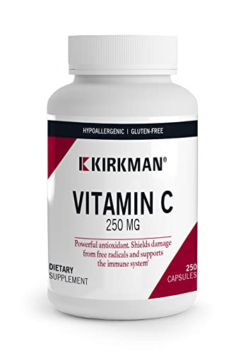 Suplemento Kirkman De Vitamina C, 250 Mg, Cápsulas, 250 Unidades - Venta Internacional.