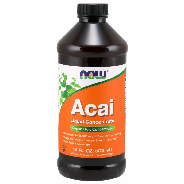 Foto 2 pulgar | Concentrado Líquido De Acai Supplement Now Foods, 473 Ml - Venta Internacional.
