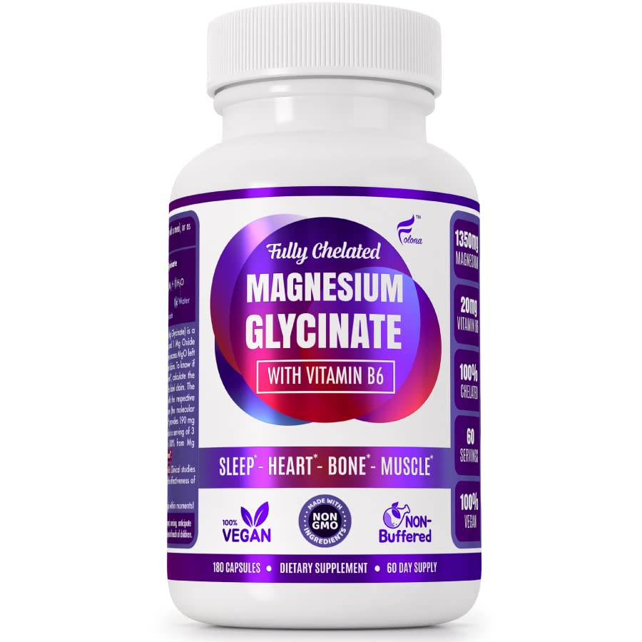 Foto 1 | Suplemento Folona De Glicinato De Magnesio 1350 Mg Con Vitamina B6 - Venta Internacional.