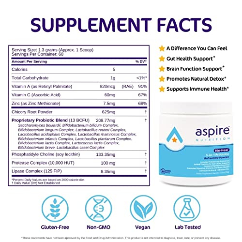 Foto 3 pulgar | Suplemento Probiótico Aspire Nutrition Bio-heal  5 En 1 Para Niños  - Venta Internacional.