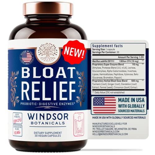 Foto 2 pulgar | Suplementos Probióticos Para Aliviar La Hinchazón De Windsor Botanicals 30 Ca - Venta Internacional.