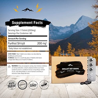Foto 6 | Suplemento Gotas Secas Puras de Shilajit del Himalaya 60 Ml - Venta Internacional