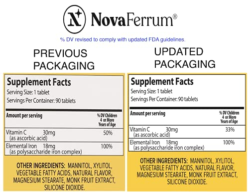 Foto 4 pulgar | Suplemento De Hierro Masticable Novaferrum Yay Para Niños 18 Mg - Venta Internacional.