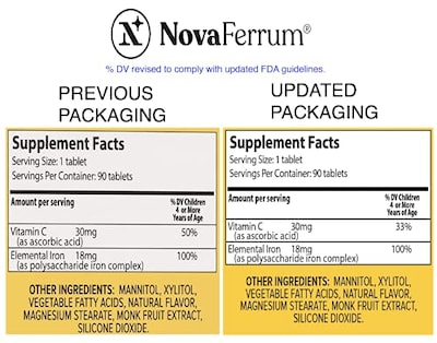 Foto 3 | Suplemento De Hierro Masticable Novaferrum Yay Para Niños 18 Mg - Venta Internacional.