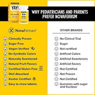 Foto 4 | Suplemento De Hierro Masticable Novaferrum Yay Para Niños 18 Mg - Venta Internacional.