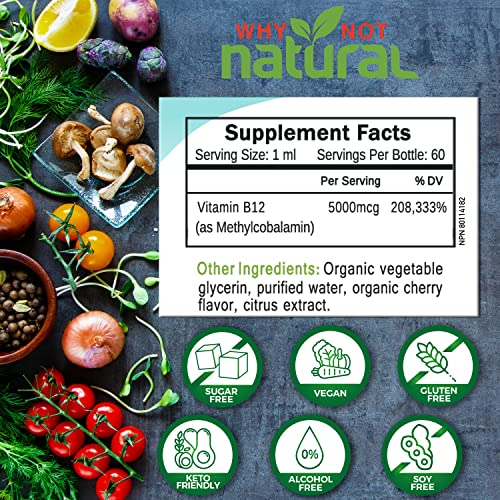 Foto 7 | Suplemento Why Not De Vitamina B12 Orgánica Natural De 5000 Mcg - Venta Internacional.