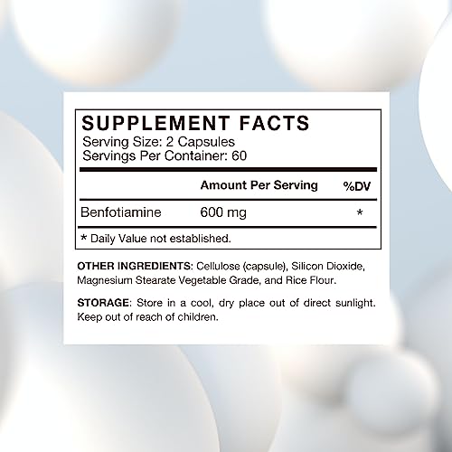 Foto 3 pulgar | Suplemento De Benfotiamina 600 Mg 120 Cápsulas Vegetarianas Vhc - Venta Internacional.