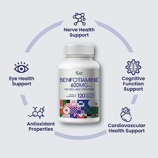 Foto 4 | Suplemento De Benfotiamina 600 Mg 120 Cápsulas Vegetarianas Vhc - Venta Internacional.