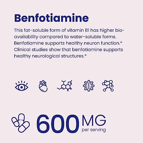 Foto 6 pulgar | Suplemento De Benfotiamina 600 Mg 120 Cápsulas Vegetarianas Vhc - Venta Internacional.