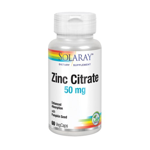 Foto 2 pulgar | Suplemento Solaray Biocitrate Zinc 50 Mg 60 Cápsulas - Venta Internacional.