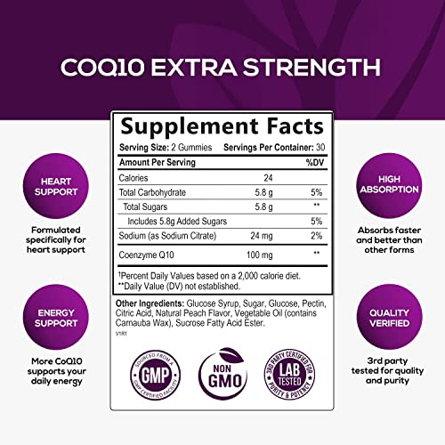 Foto 3 pulgar | Gummies Nature's Choice Coq10 100 Mg Para La Salud Cardíaca De Los Adultos - Venta Internacional.