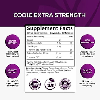 Foto 2 | Gummies Nature's Choice Coq10 100 Mg Para La Salud Cardíaca De Los Adultos - Venta Internacional.