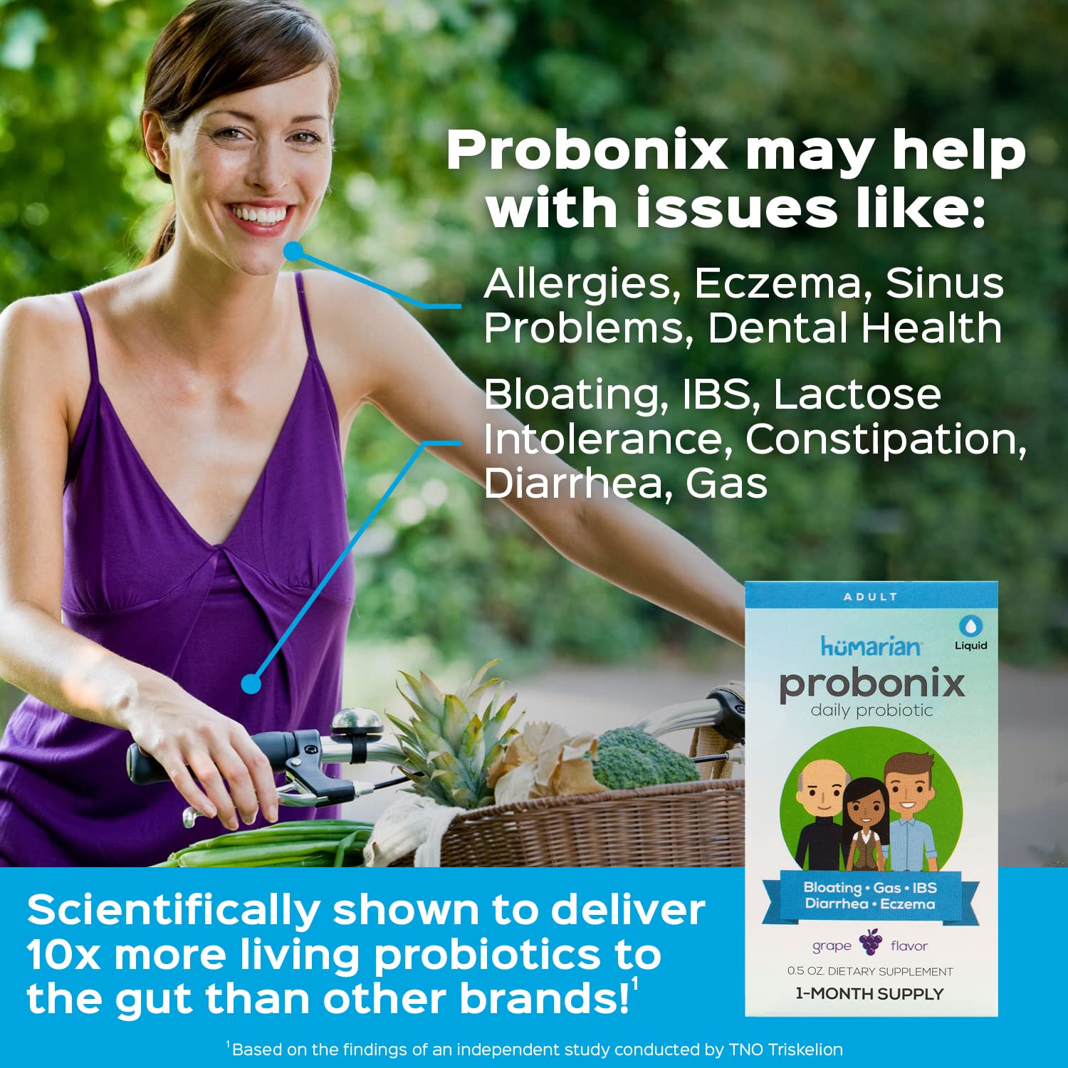 Foto 3 pulgar | Probióticos Probonix Probonix Para Adultos Orgánicos Sin Ogm - Venta Internacional.