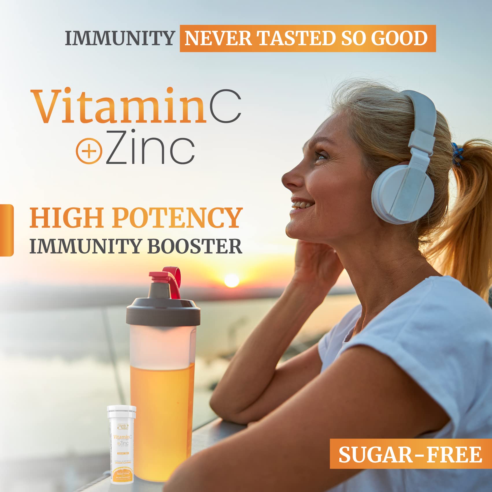 Foto 4 pulgar | Las Tabletas De Vitamina C Signify Nature Se Disuelven En Agua Sin Azúcar - Venta Internacional.