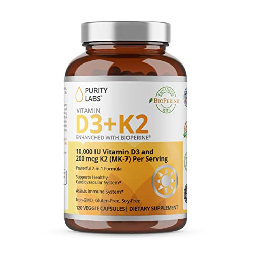 Foto 2 pulgar | Suplemento Purity Labs De Vitamina D3 + K2 120 Cápsulas - Venta Internacional.