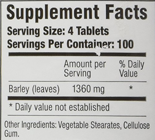 Foto 4 pulgar | Suplementos Green Supreme Barley Power 400 Comprimidos - Venta Internacional.