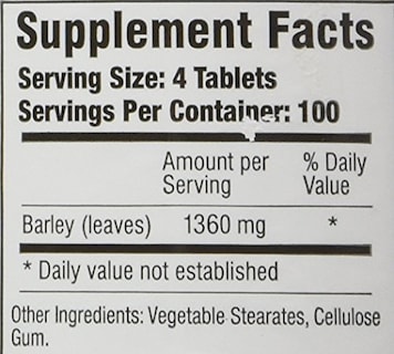 Foto 3 | Suplementos Green Supreme Barley Power 400 Comprimidos - Venta Internacional.