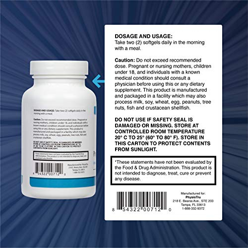 Foto 4 pulgar | Suplemento Physio Omega 3 Dpa, Dha, Epa, Aceite De Pescado 60 Cápsulas Blandas - Venta Internacional.