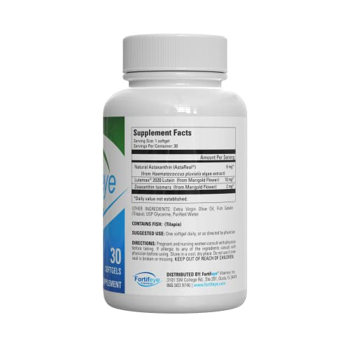 Foto 3 pulgar | Suplemento Para El Cuidado De Los Ojos Fortifeye Focus Triple Carotenoid 30 Cápsulas - Venta Internacional.