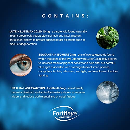 Foto 4 pulgar | Suplemento Para El Cuidado De Los Ojos Fortifeye Focus Triple Carotenoid 30 Cápsulas - Venta Internacional.