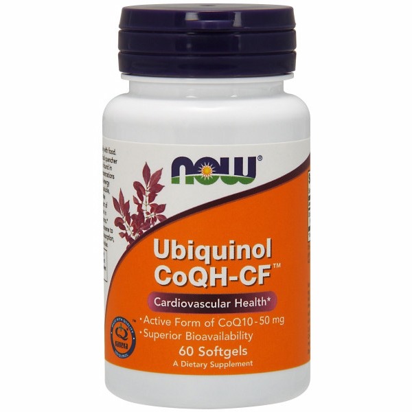 Ubiquinol Coqh-cf De Supplement Now Foods, 50 Mg, 60 Cápsulas Blandas - Venta Internacional.